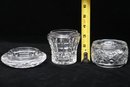 Trio Of Waterford Crystal Candle Holders