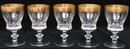 Gold Rim Drinking Glass Set