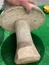 MCM Granite Mushroom Sculptures - Pair