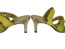 Manolo Blahnik Lime Green Strappy Heeled Sandals - Size 37