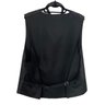 Mel Howard Mens Black Paisley Vest & Bow Tie Size L
