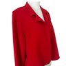 Linda Allard Ellen Tracy Red Wool Jacket Size 16