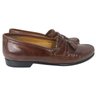 Mens Johnston & Murphy Brown Leather Tassel Loafer Shoes Size 11W