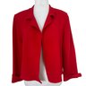 Linda Allard Ellen Tracy Red Wool Jacket Size 16