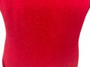 Hanae Mori Red 100 Percent Cashmere Bodysuit Size M