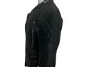 Head Start Black Leather Motorcycle Jacket Size 40