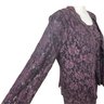 Stefanyszyn Purple & Black Lace 3 Piece Dress Size XL
