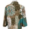 Chicos Floral Cotton Jacket Size 3 Large