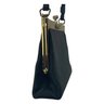 Vintage Black Evening Bag With Gold Scroll