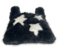 Rebecca Minkoff Star Fur Shopper Black/White