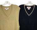 Pair Of Bryon Nelson Eleven Straight Silk Knit Sweater Vest Size L