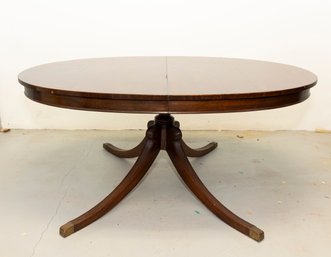 Mahogany Oval Dining Table With Leaf