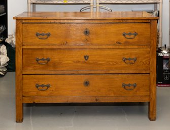 19th Century French Antique Three Drawer Chest