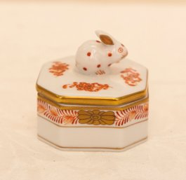 Herend Porcelain Orange Trinket Box