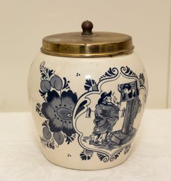 Delft Lidded Jar