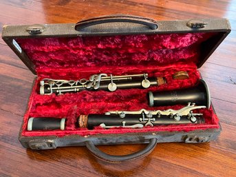 Vintage Elkhart Clarinet And Case