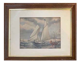 The Yacht 'America' 1851 Lithograph