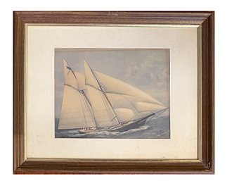 19th Century Clipper Ship Lithograph
