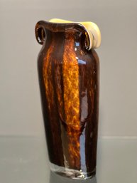 Dual Horned Beautiful Glass Vase