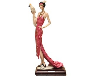 Giuseppe Armani Figurine 'Lady With Parrot'