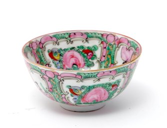 Chinese Porcelain Rose Medallion Serving Bowl