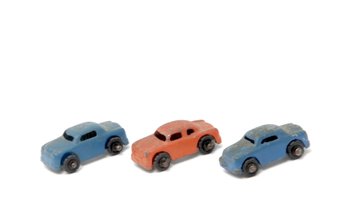 3 Miniature Metal Toy Cars
