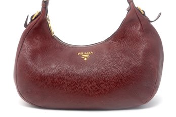 Prada Vitelli Daino Etrusco Leather Handbag.