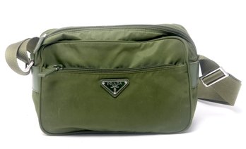 Prada Vela Sport Army Green Nylon Bag