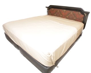 Floral Upholstered Bed Frame (Mattress Not Included)