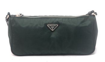 Prada Green Nylon Handbag