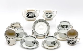 Adams Real English Ironstone China Coffee Set