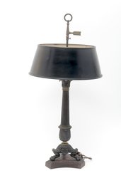 Clawfoot Tole Shade Table Lamp