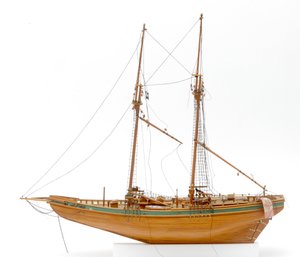 Wood Model Sailboat