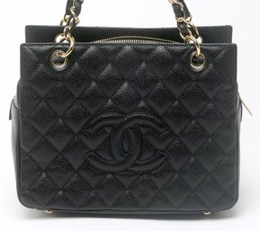 Chanel Quilted Handbag With Box & Certificate