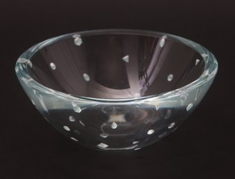 Steven Schlanser Signed Crystal Bowl