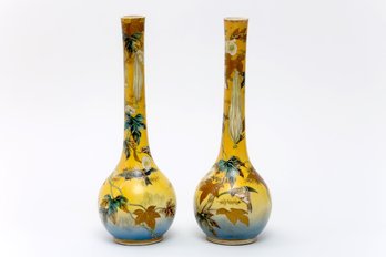 19th Century. Japanese Satsuma Vases- A Pair