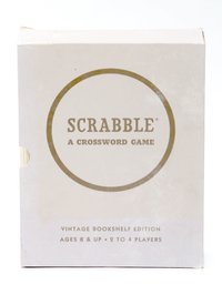 Scrabble A Crossword Game Vintage Bookshelf Edition