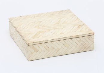 Basketweave Bone Inlay Designer Box