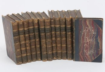 Antique Leather Bound Book Set