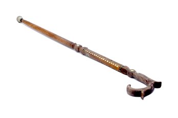 Walking Cane With Curved Handle