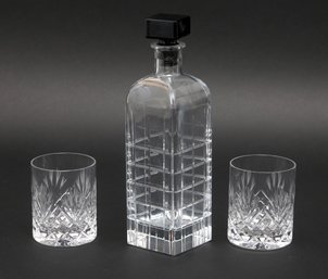 Orefors Crystal Street Decanter Set