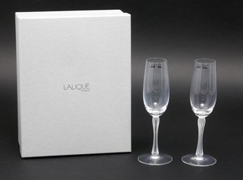 Lalique Champagne Flutes
