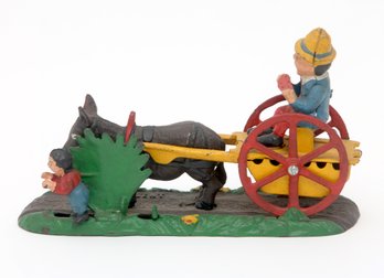 Bad Accident Cast Iron Mechanical Bank
