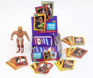WCW Trading Card Set W/Hulk Hogan Action Figure