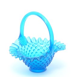 Fenton Glass Hobnail Candy Basket