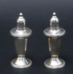 Pair Duchin Sterling Silver Weighted Salt & Pepper Shakers