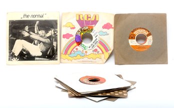 Collection Of 45 RPM Vinyl Records