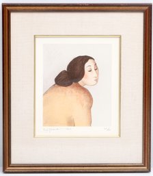 RC Gorman Cholena, Lithograph, 1980,