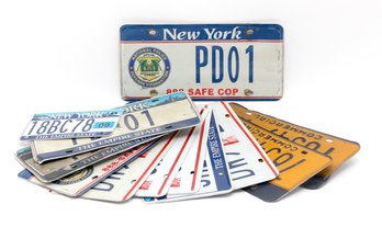 13 Assorted NYS License Plates