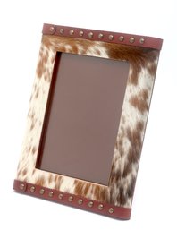 Lazy Susan Brand Leather And Cowhide Frame